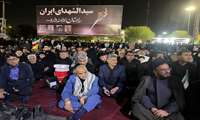حضور مسئولین ارشد سازمان جهاد کشاورزی جنوب کرمان در تجمع مردمی دومین شب شهادت رهبر آزادگان جهان