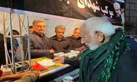 برپایی موکب شهداء سازمان جهاد کشاورزی جنوب کرمان در سومین شب عزاداری شهادت قائد امت و رهبر آزادگان جهان